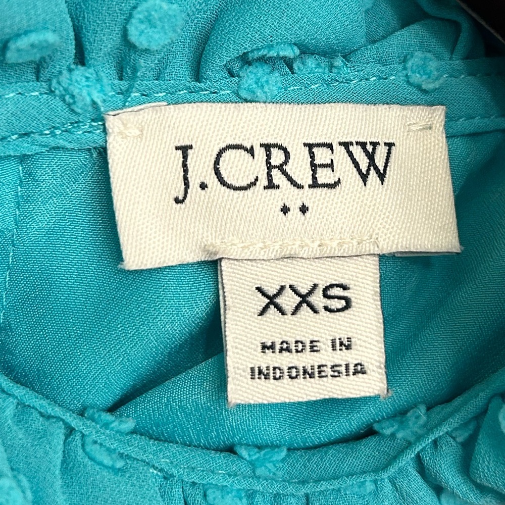 J. Crew Teal Sleeveless Top - Picture 3 of 3
